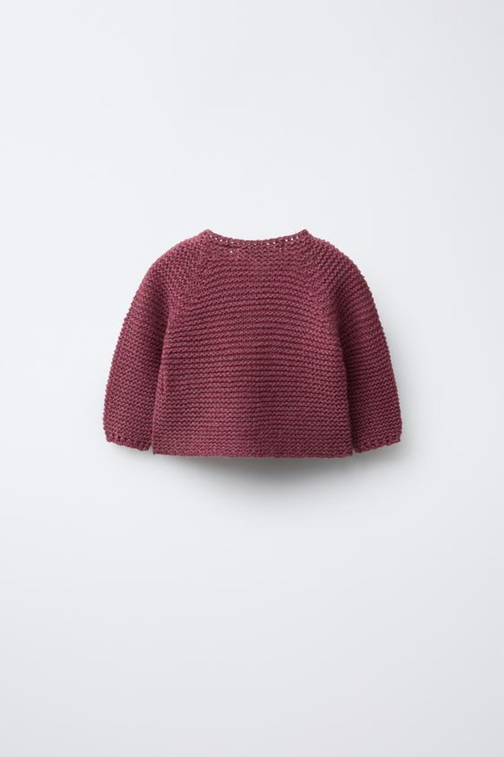 ZARA КАРДИГАН КРУПНОЙ ВЯЗКИ, МАЛИНОВЫЙ