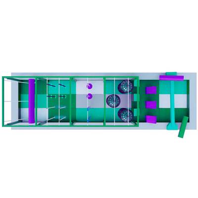 Игровая ниндзя парк «Остров испытаний», 13×4×2,6 м