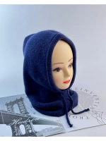 капор зимний и осенний капюшон- снуд вязаный ангора