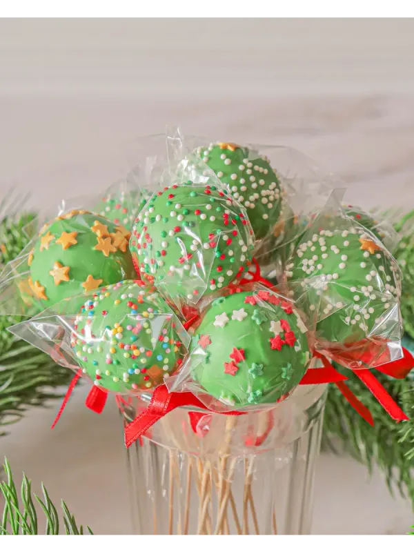 Пирожное попс зеленые 10 штук