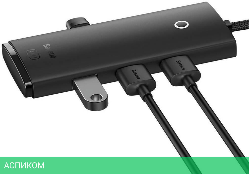 USB-хаб Baseus Lite Series Black (WKQX030401)