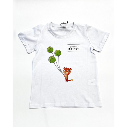 ОДЕЖДА ДЛЯ ТЕННИСА Унисекс, Футболка ТЕННИСFIRST TIGER .