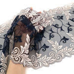 Вышивка на сетке Adeline СИНИЙ/ПУДРА, 21,5см