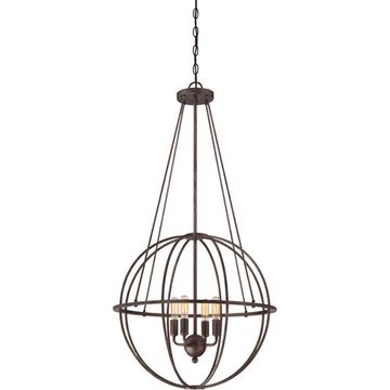 replica light Elgin 4 Light 20 inch Galaxy Bronze Pendant Ceiling Light