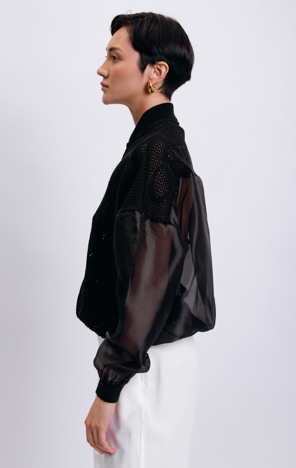 Бомбер из хлопка