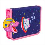 Пенал BRAUBERG, 1 отделение, ткань, 20х14 см, "Space Cat", 229278