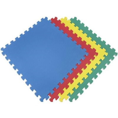 Покрытие для детских игровых зон (1 плита 100x100x1 см, 1кв.м./уп) с кромками от 200 шт. Красный1