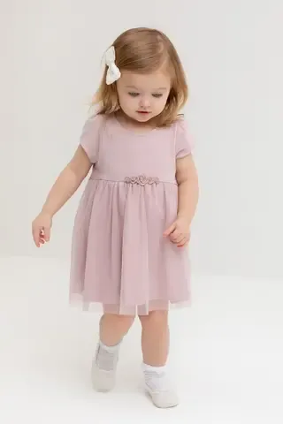 платье  для девочки  К 5858/розовый лед