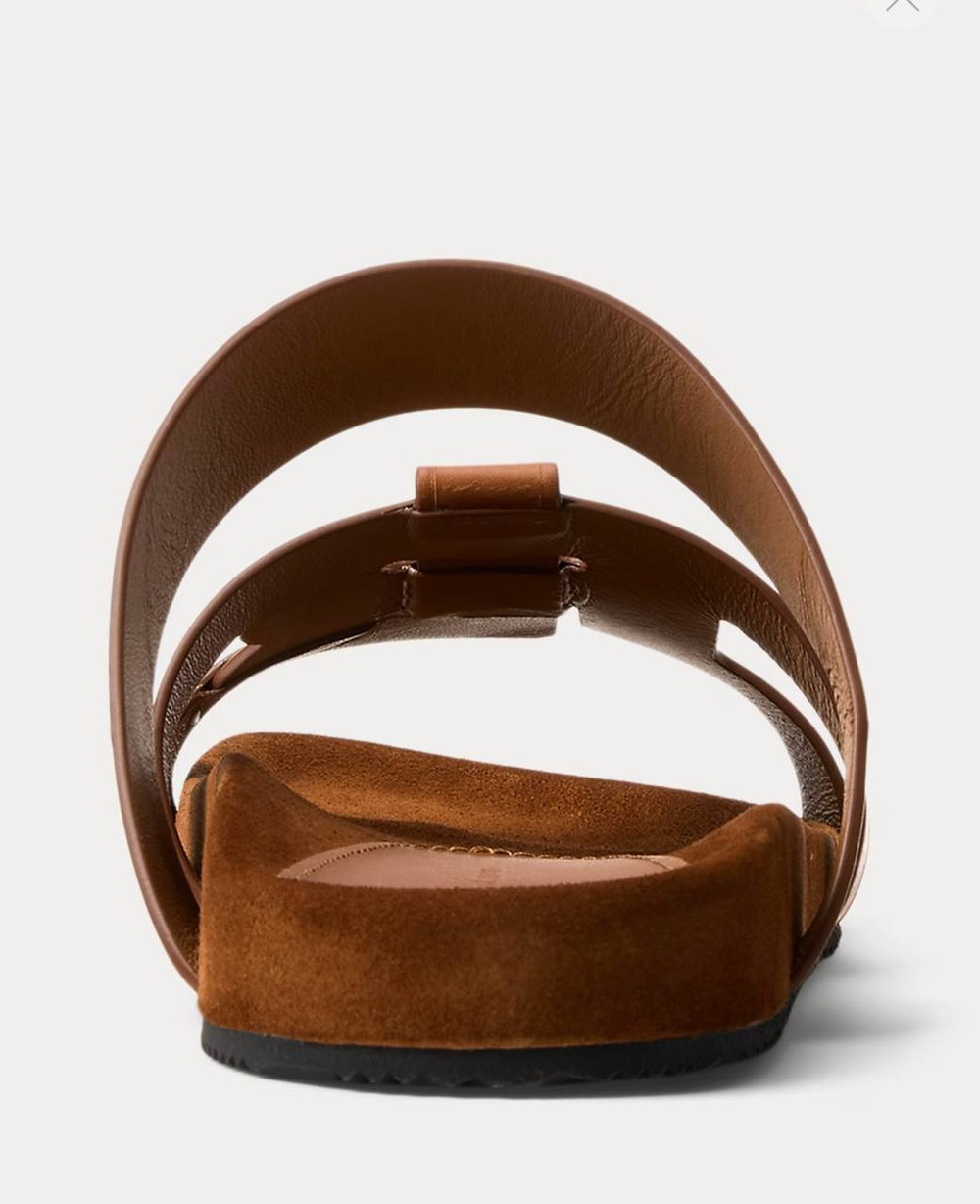 Fisher Calfskin Slide Sandal – мужские слайды из телячьей кожи от Ralph Lauren