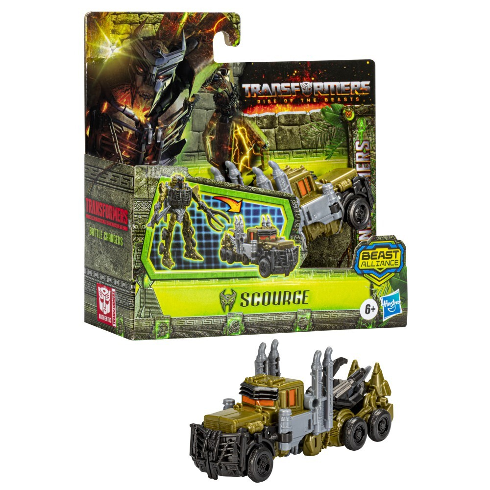 Hasbro Transformers Beast Alliance - Фигурка Battle Changers Scourge 12 см Rise of the Beasts F4610 / артикул   F3896 F4610  / GTIN 5010993987795