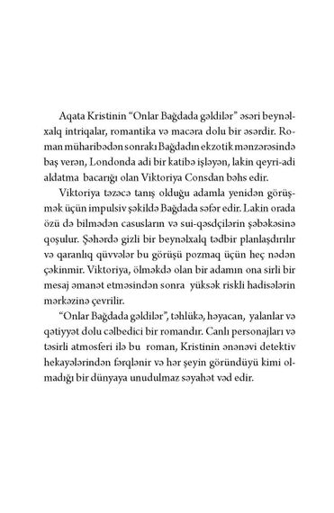 Onlar Bağdada gəldilər