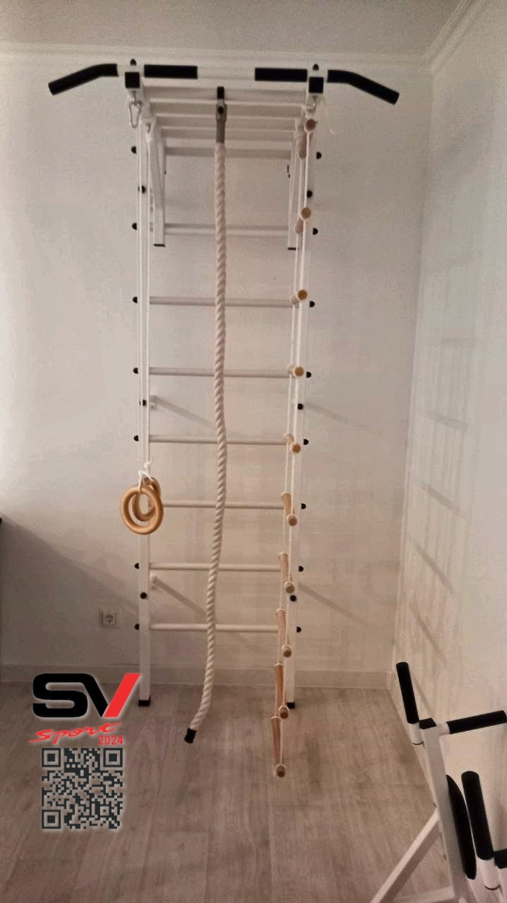 Монтаж шведской стенки Sv Sport в пеноблочные, газоблочные стены