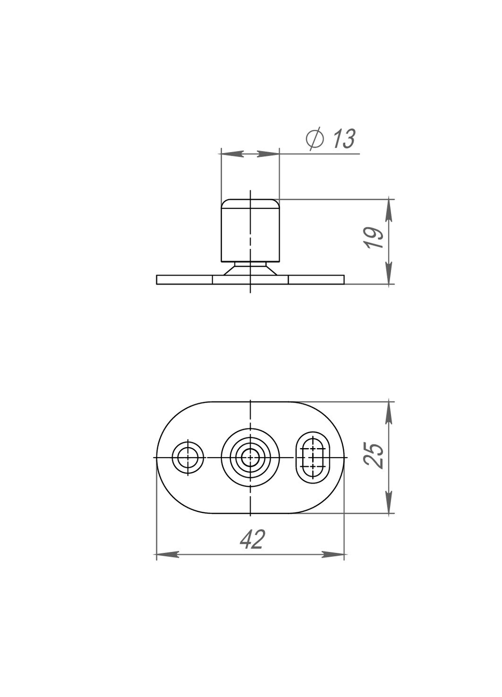 Нижний направляющий ролик SLD.Comfort/Comfort-PRO.bottom roller