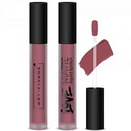 Art-Visage Помада для губ Love Matte, жидкая, тон №57, Ежевичные шерри, 4 мл