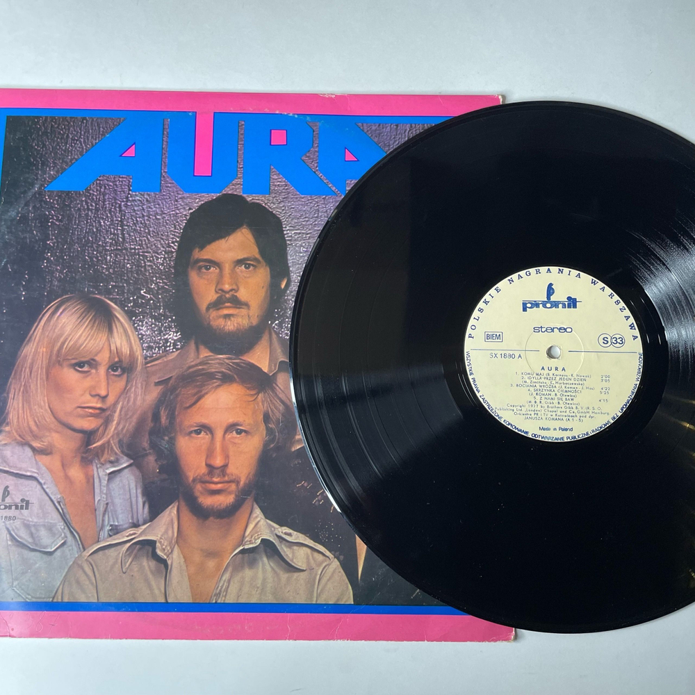 Винтажная виниловая пластинка LP Польская Группа Аура Aura (Польша 1980)
