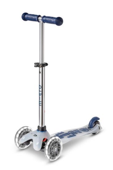 Самокат Mini Micro Deluxe Flux LED синий