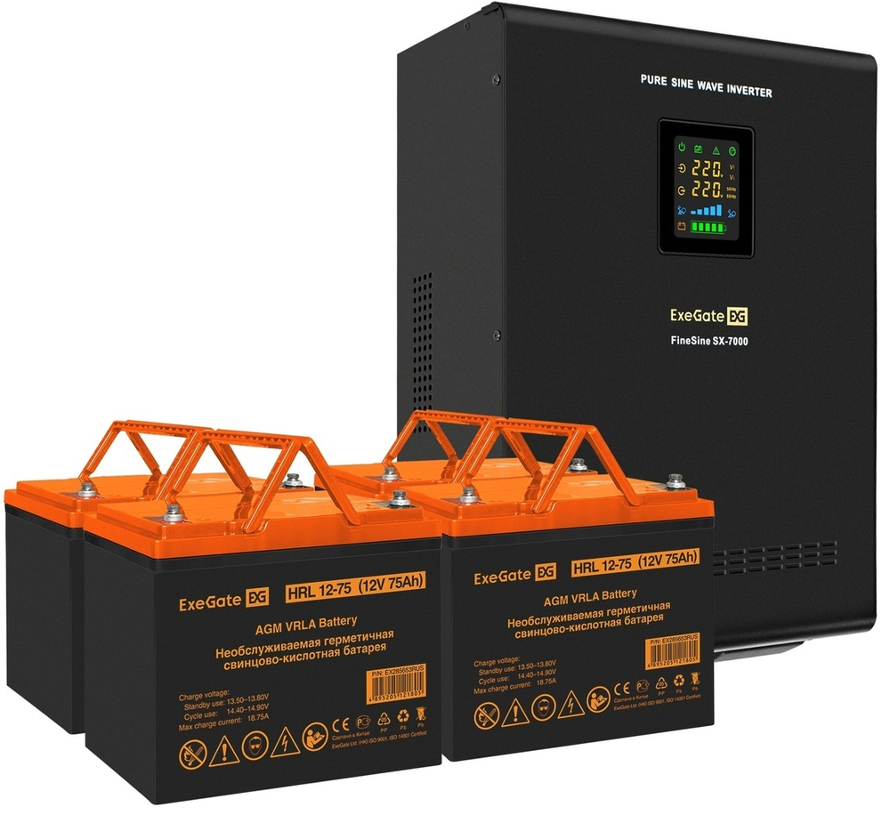 Комплект  Exegate FineSine SX-7000.LCD.AVR.2SH.T