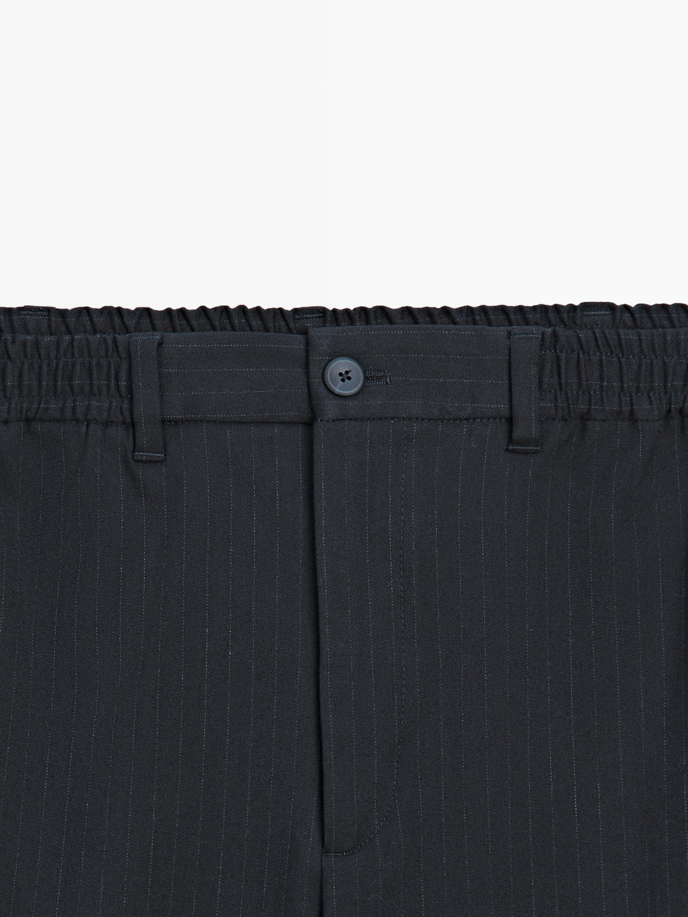 Massimo Dutti Брюки-джоггеры в полоску, темно-синий