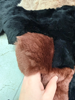 Покрывало меховое ковер из шкуры овчины