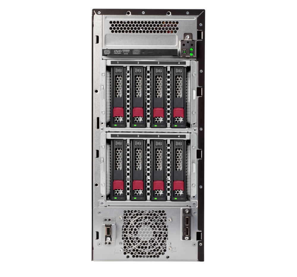 Башенный сервер - HP Enterprise ProLiant ML110  Gen10, 4,5U Башня, 4x 3.5“, 1x Xeon[3204] 6 Cores, 8Gb, P10806-001