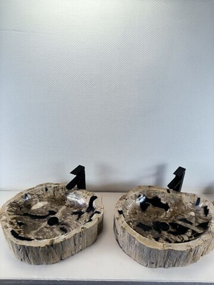 Раковина из окаменелого дерева ПАРА! OD-66224 60x47x15 натурального камня