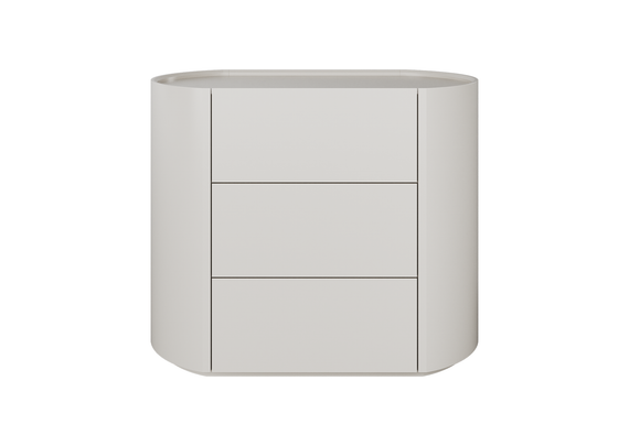 Комод Lagom 3 ящика ширина 90 см (дымка)