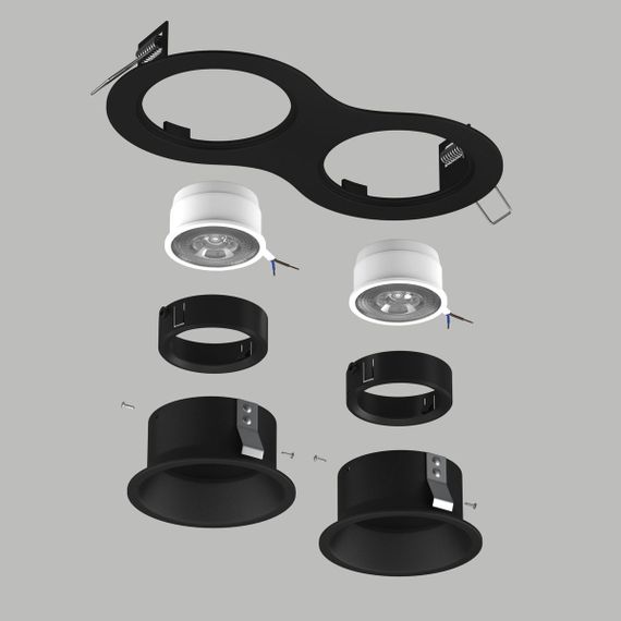 Комплект со светильником Lightstar Domino Round (214627+214607+214607+214007+214007) D6270707BMOD