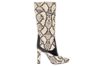 GUCCI Snakeskin-print Leather Boots