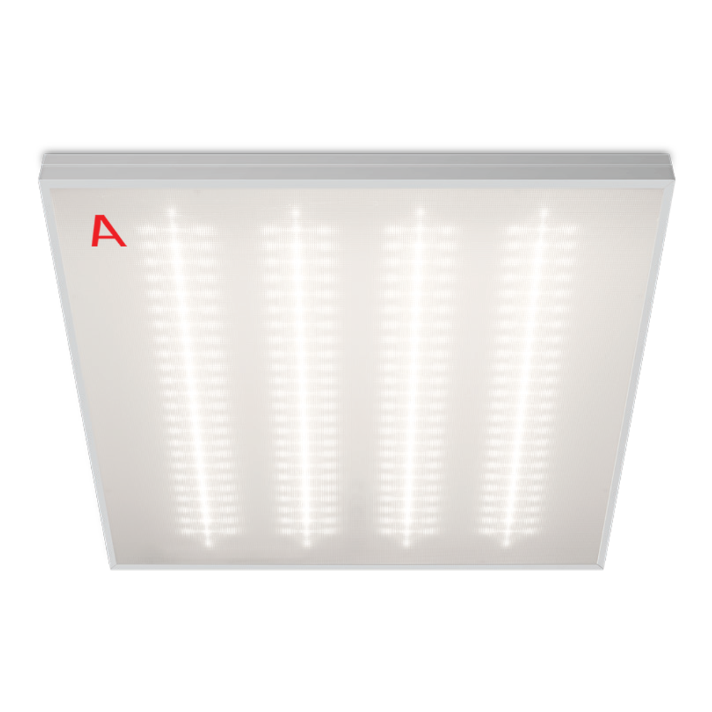 Светильник ОФИС ДВО01-042 с БАП EM1 36Вт 4000К IP40 Микропризма 4400лм 595х595х40мм WOLTA PRO