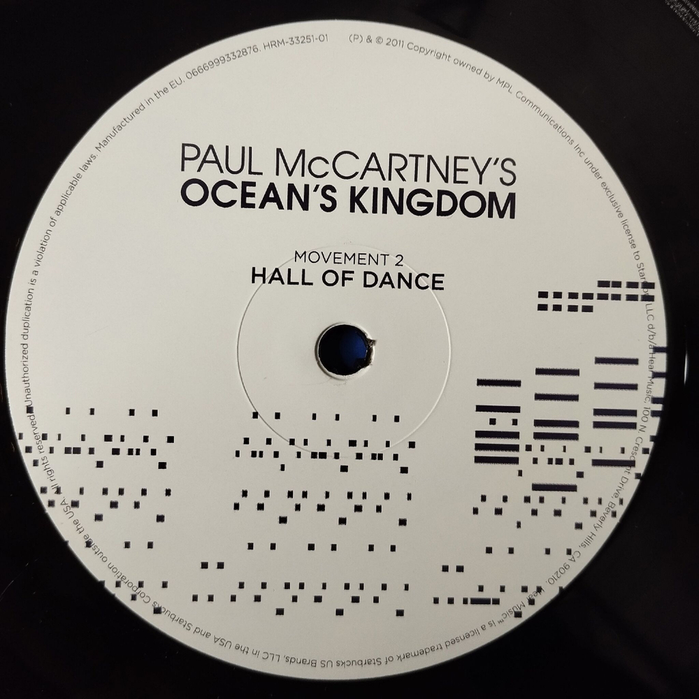Винтажная виниловая пластинка LP Paul McCartney Ocean's Kingdom (EU 2011)