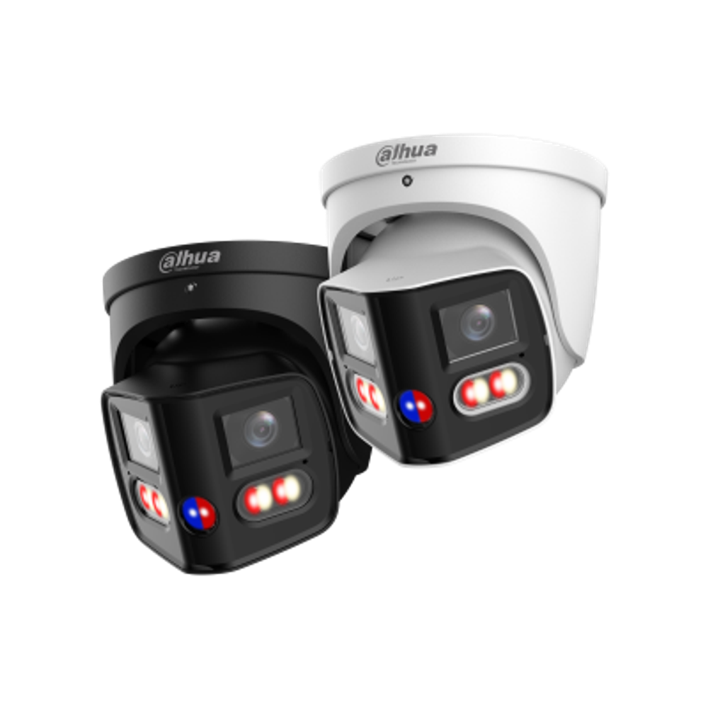 DH-IPC-PDW31259P-A180-E2-AS-PV-0280B Уличная купольная IP-видеокамера с ИИ и активным сдерживанием