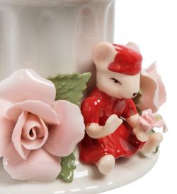 Pavone CMS-62/ 2 Подсвечник «Мышка с цветами»