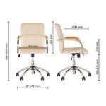 Кресло оператора Nowy Styl "Samba GTP", CH, кожзам бежевый (ПОД ЗАКАЗ)