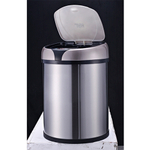 Ведро для мусора сенсорное, круглое, нерж, внутр ведро, Foodatlas JAH-9111, 8 л