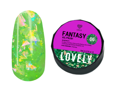Гель-лак Lovely, коллекция Фантазия Fantasy № 06, 5 ml