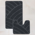 Комплект ковриков для ванной и туалета My Crystal серия Gold 50*80 и 40*50 цвет антрацит Радуга