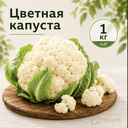 Цветная капуста быстрозамороженная 1 кг