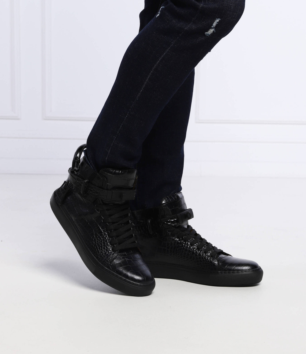 Кожаные кроссовки cocco Buscemi - черный(BCS22703)