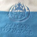 Куртка Ymkashix Furry Big Logo HTF белая/голубая