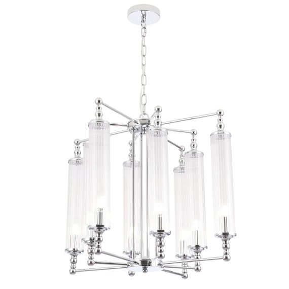 Подвесная люстра Crystal Lux Tomas SP8 D650 Chrome