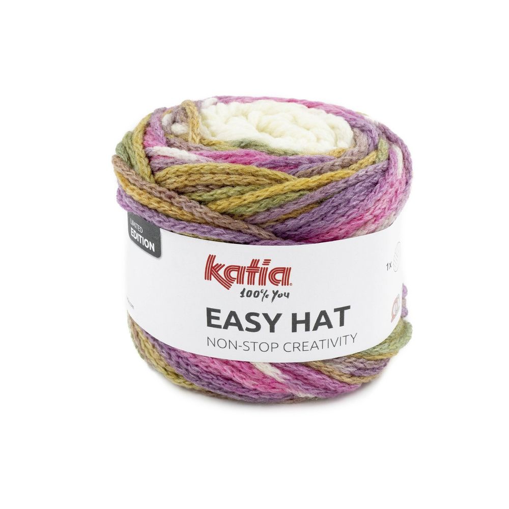 Пряжа Katia Easy Hat 40% шерсть 40% акрил 20% полиамид