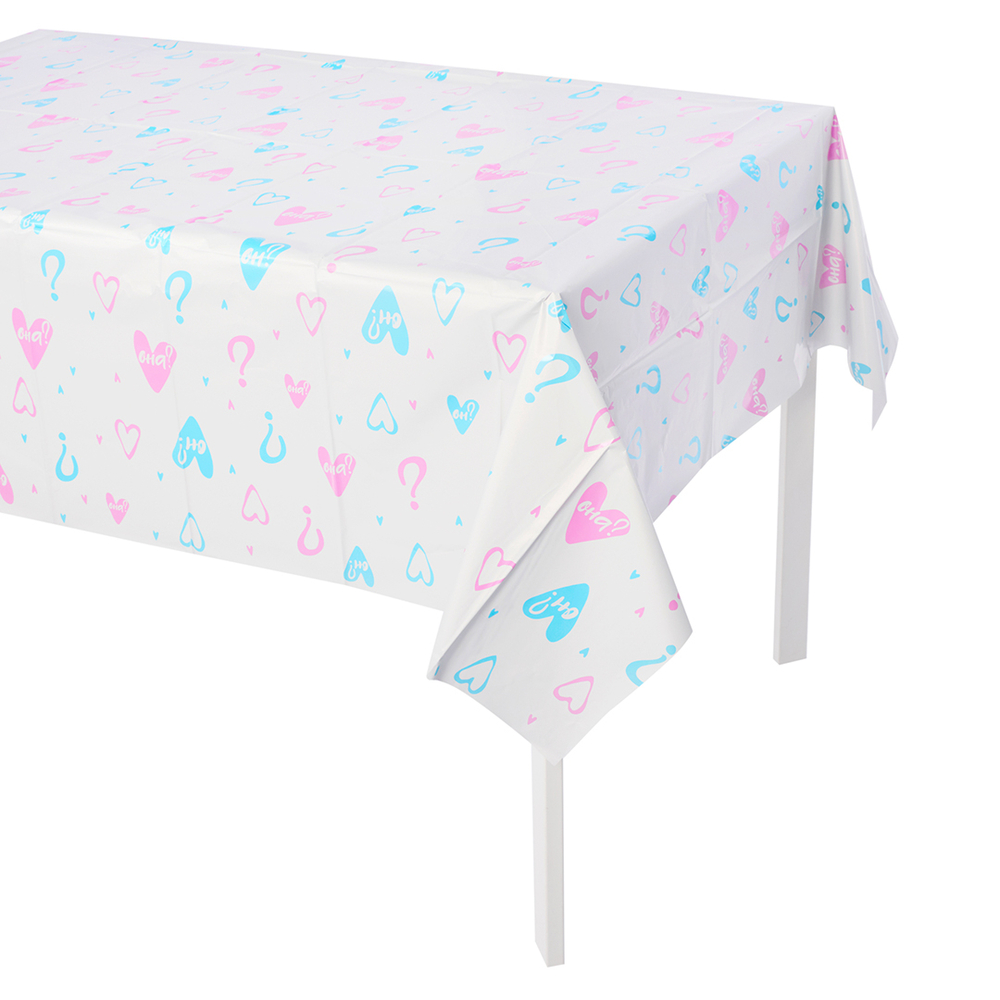 Скатерть полиэтиленовая «Гендер-Пати», розовый/ голубой, 137*183 см