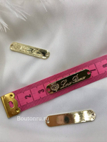 Логотип золотистый металлический ЛП.