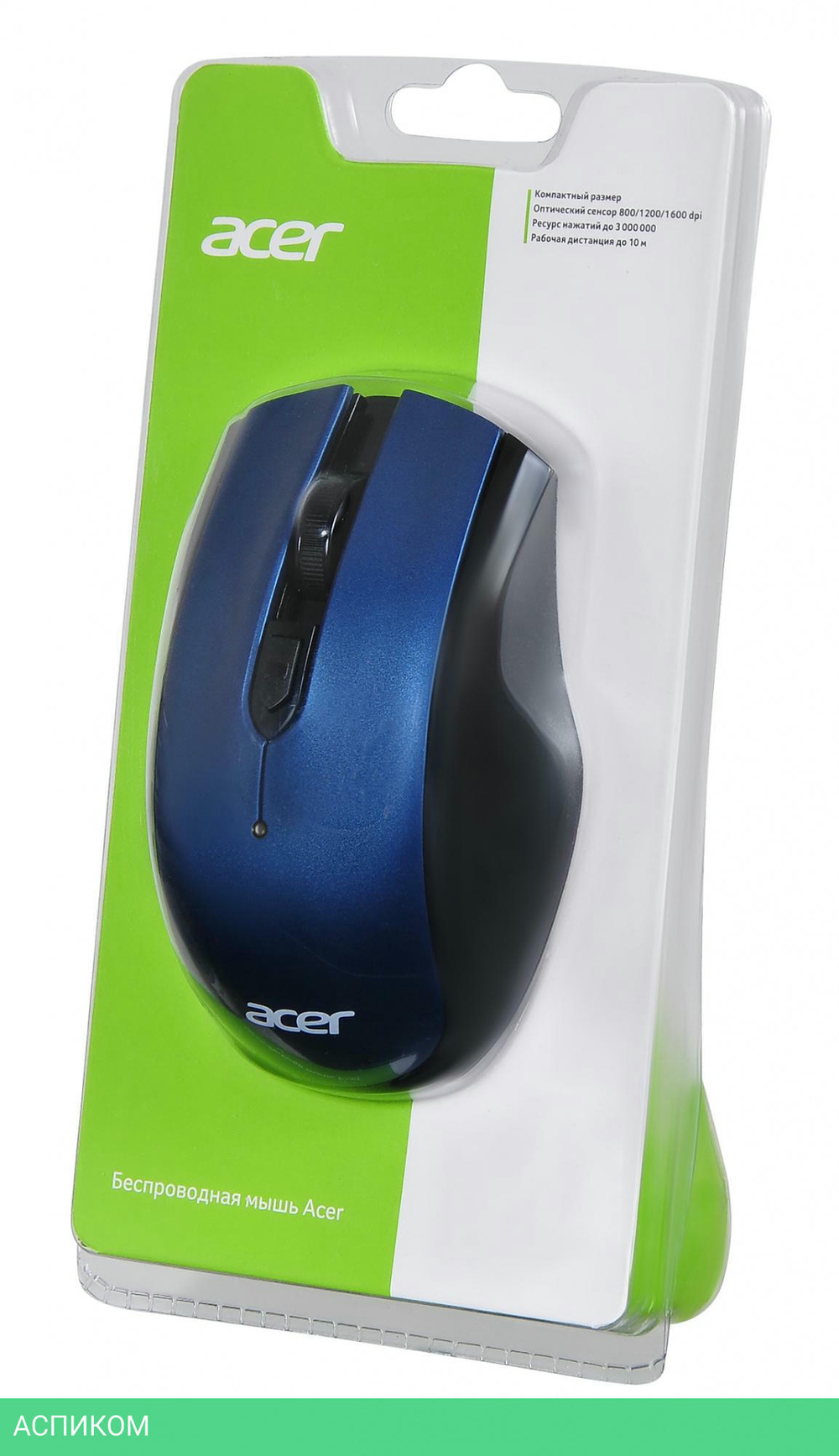 Мышь Acer OMR031 черный/синий (ZL.MCEEE.008)