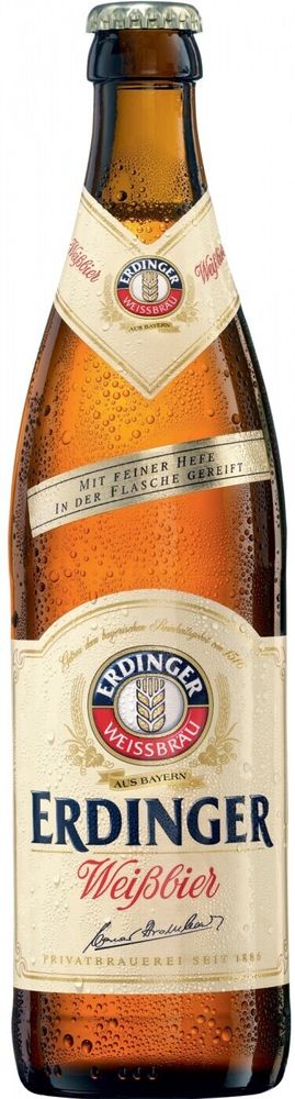 Пиво Эрдингер Вайсбир / Erdinger Weissbier 0.5л - стекло