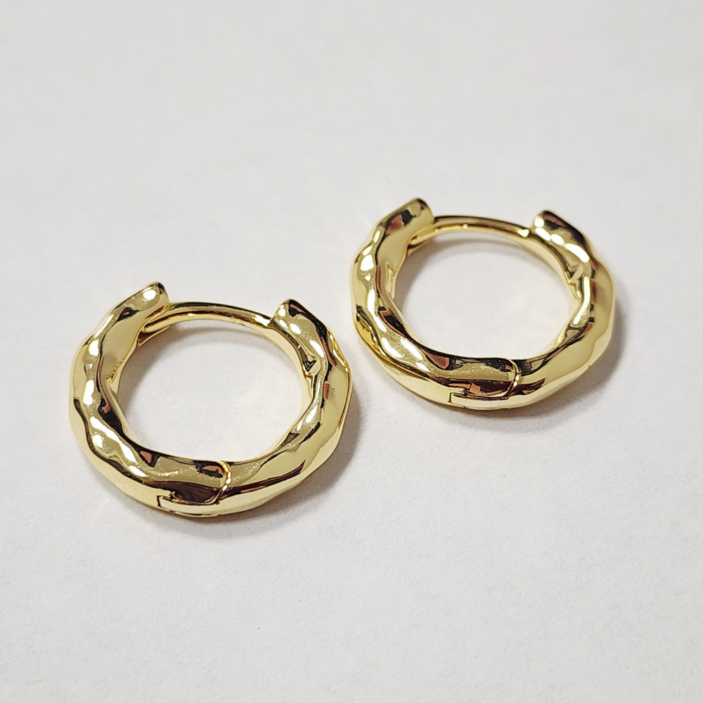 Ювелирные швензы, конго, позолота, 17мм, люкс фурнитура