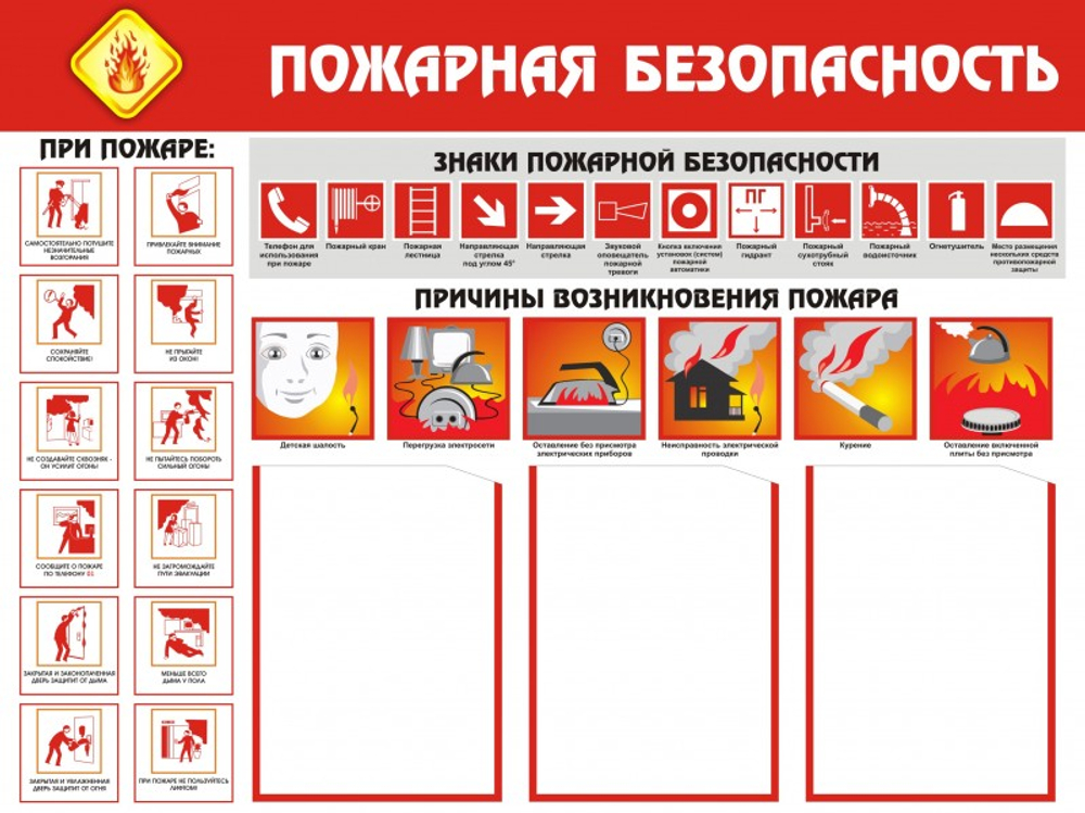 Информационный стенд "Пожарная безопасность"