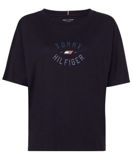 Женская теннисная футболка Tommy Hilfiger Relaxed Graphic Tee - desert sky