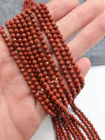 Яшма красная шар огранка 3.3мм