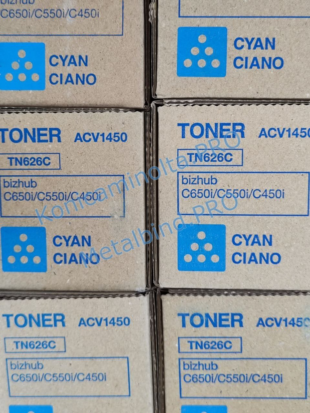 Тонер TN-626C Konica Minolta оригинальный синий ACV1450